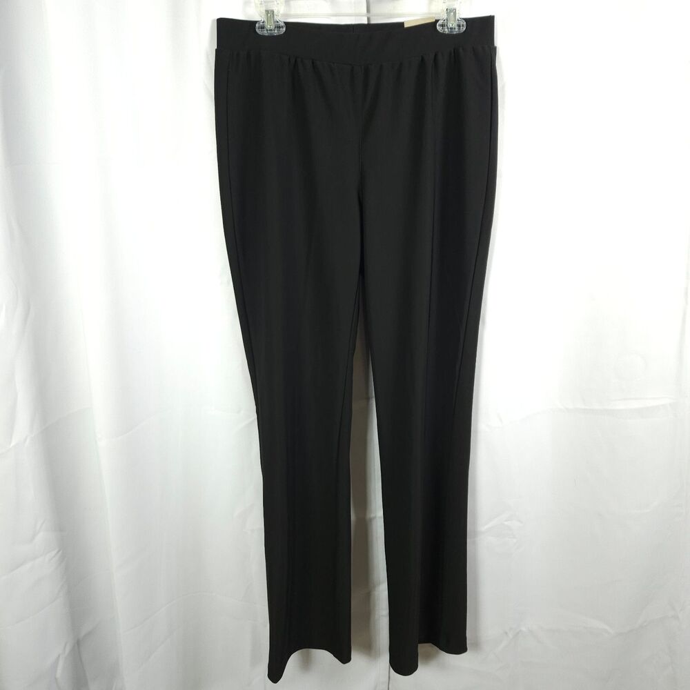 NWT Chico's Ariana Black Slim Straight Pull‑On Pants Womens .5R‎ / 6